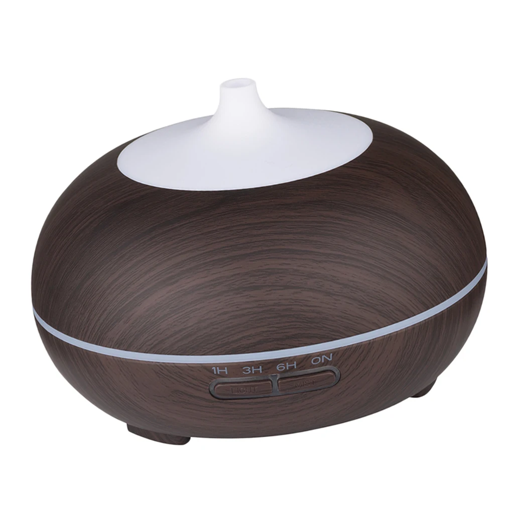 500ml Wood Grain Aromatherapy Aroma Diffuser 7 Color Lights Air Purifier -A 500ml Wood Grain Aromatherapy Aroma Diffuser 7 Color Lights Air Purifier -A