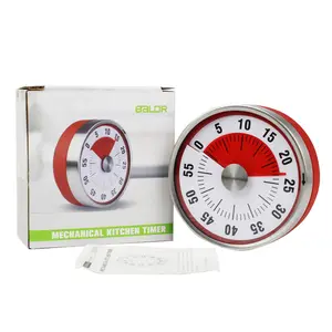 Kitchen Timer Gadgets Reminder Cooking-Clock Magnet-Base Mechanical Countdown-Alarm Round Kitchen Timer Gadgets Reminder Cooking-Clock Magnet-Base Mechanical Countdown-Alarm Round