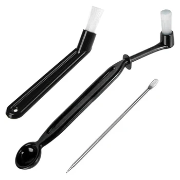 Coffee Machine Cleaning Brush with Spoon Tool Set for Espresso Machine Group Head,Pack of 3,Black
Coffee Machine Cleaning Brush with Spoon Tool Set for Espresso Machine Group Head,Pack of 3,Black