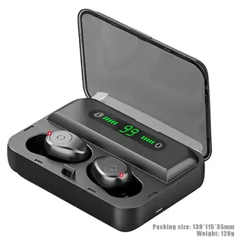 F9-5 TWS Wireless Bluetooth 5.0 Earphones Invisible Earbuds Stereo watch LED Noise Cancelling Headset IPX7 Waterproof for IPHONE
F9-5 TWS Wireless Bluetooth 5.0 Earphones Invisible Earbuds Stereo watch LED Noise Cancelling Headset IPX7 Waterproof for IPHONE
