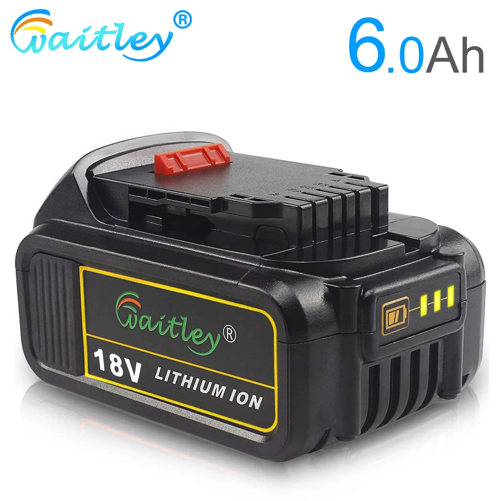 Waitley DCB200 18V 6.0A Replacement Battery Compatible with Dewalt 20V 18 v and 18Vot Max XR Tools For Dewalt
Waitley DCB200 18V 6.0A Replacement Battery Compatible with Dewalt 20V 18 v and 18Vot Max XR Tools For Dewalt