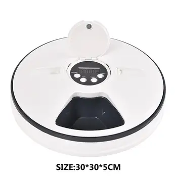 Automatic Pet Feeder Timing Feeder 6 Grids Cat Dog Electric Food Dispenser with Music Remind
Automatic Pet Feeder Timing Feeder 6 Grids Cat Dog Electric Food Dispenser with Music Remind