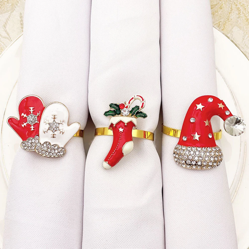 Christmas Series Napkin Rings Christmas Gloves Snowman Bell Napkin Buckle Christmas Party Wedding Hotel Table Supplies Hot
Christmas Series Napkin Rings Christmas Gloves Snowman Bell Napkin Buckle Christmas Party Wedding Hotel Table Supplies Hot