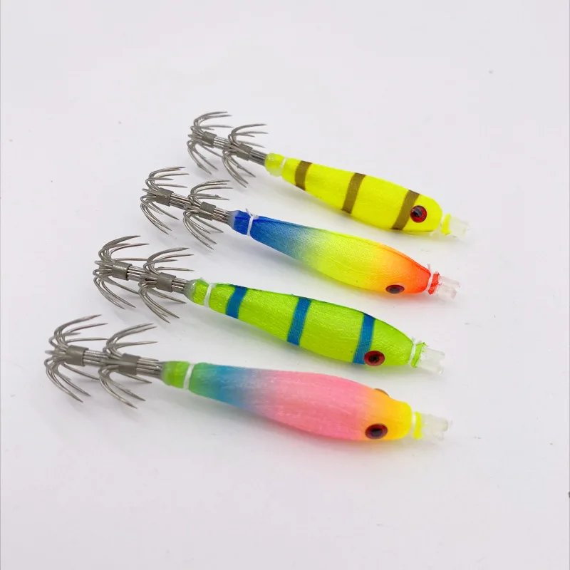 New Arrival 4g 7cm Sea Fishing Lure Wood Shrimp Squid Octopus Soft Baits Lures High Quality Squid Hook Squid Jigs
New Arrival 4g 7cm Sea Fishing Lure Wood Shrimp Squid Octopus Soft Baits Lures High Quality Squid Hook Squid Jigs