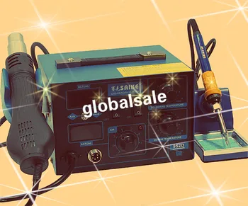 FREE SHIPPING SAIKE 952D 750w 2 in 1 Hot Air Gun Solder Iron Soldering Station For Computer Repair Welding
FREE SHIPPING SAIKE 952D 750w 2 in 1 Hot Air Gun Solder Iron Soldering Station For Computer Repair Welding