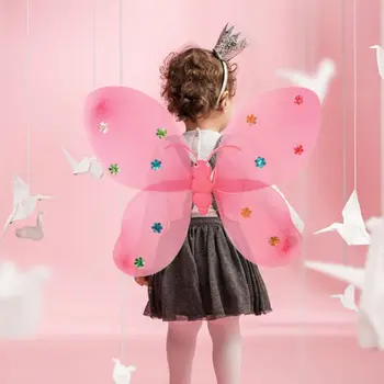 3Pcs Girls Cosplay Costume LED Fairy Wings Magic Wand Headband Stage Party Props M6CD 
3Pcs Girls Cosplay Costume LED Fairy Wings Magic Wand Headband Stage Party Props M6CD