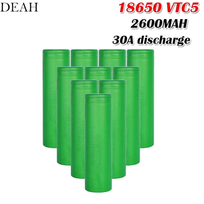 1-20pcs original 3.7V 2600MAH 18650 us18650 battery for Sony VTC5 30A discharge for electronic cigarette toys tools flashlight
1-20pcs original 3.7V 2600MAH 18650 us18650 battery for Sony VTC5 30A discharge for electronic cigarette toys tools flashlight
