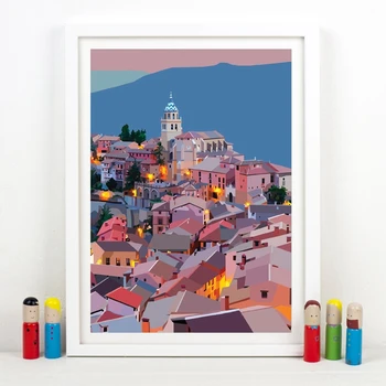 Spain Poster Wall Art Prints Albarracin Colorful Artwork Aragon Poster Teruel Art Canvas Painting Spanish Nursery Wall Decor
Spain Poster Wall Art Prints Albarracin Colorful Artwork Aragon Poster Teruel Art Canvas Painting Spanish Nursery Wall Decor
