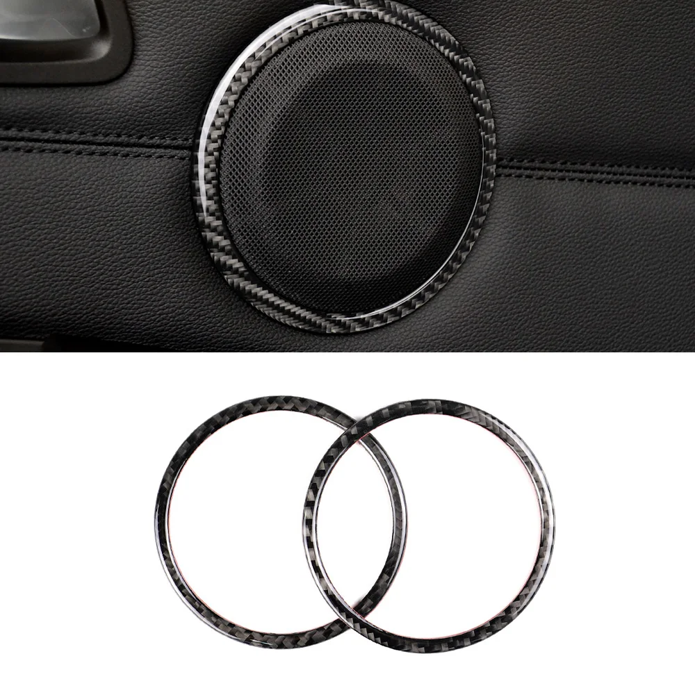 Door Loudspeaker Decoration Cover Sticker Decal for BMW 3 Series E90 E84 X1 320i 325i 2008-2012 Car Accessories Carbon Fiber | Автомобили