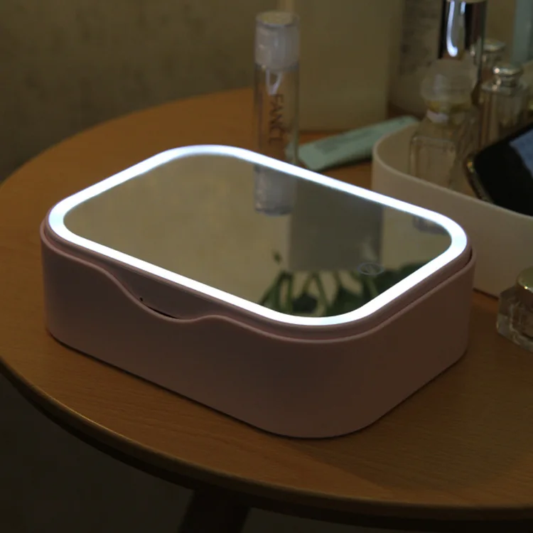 LED Make-up Mirror Cosmetics Jewelry Storage Makeup Mirror Convenient Foldable Desktop Mirror Light Included Small Mirror
LED Make-up Mirror Cosmetics Jewelry Storage Makeup Mirror Convenient Foldable Desktop Mirror Light Included Small Mirror