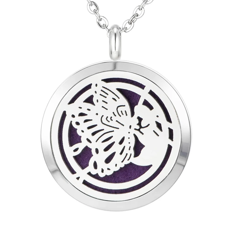 067 Essential Oil Diffuser Locket Pendant Necklace