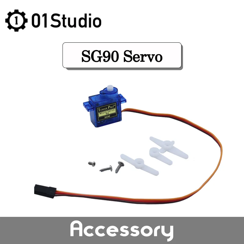 01Studio SG90 Steering Engine Servo 180 360 Micropython pyBoaccard MicroBit accessory
01Studio SG90 Steering Engine Servo 180 360 Micropython pyBoaccard MicroBit accessory
