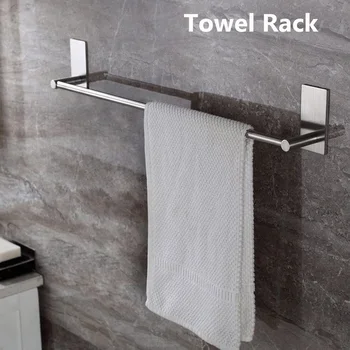 No Drill Stick On Towel Rack Easy Install with Self-Adhesive Stainless Steel Bathroom Towel Bar
No Drill Stick On Towel Rack Easy Install with Self-Adhesive Stainless Steel Bathroom Towel Bar