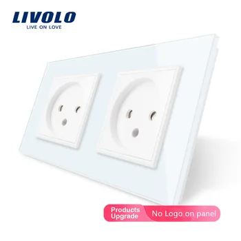 Livolo EU Standard double Israel Power Socket, Glass Panel, AC 100~250V 16A Wall Power Socket, VL-C7C2IL-11/12/13/15(4colors) 
Livolo EU Standard double Israel Power Socket, Glass Panel, AC 100~250V 16A Wall Power Socket, VL-C7C2IL-11/12/13/15(4colors)