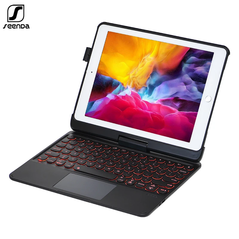 SeenDa Bluetooth Wireless Keyboard with TouchPad For iPad 10.5/10.2 360 Degree Rotation Backlight Bluetooth Keyboard Case
SeenDa Bluetooth Wireless Keyboard with TouchPad For iPad 10.5/10.2 360 Degree Rotation Backlight Bluetooth Keyboard Case