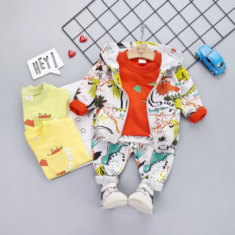 2019 Fashion Autumn Clothing Children Baby Dinosaur Printed Three-piece Set Korean-style Cartoon Pattern out Clothes
2019 Fashion Autumn Clothing Children Baby Dinosaur Printed Three-piece Set Korean-style Cartoon Pattern out Clothes