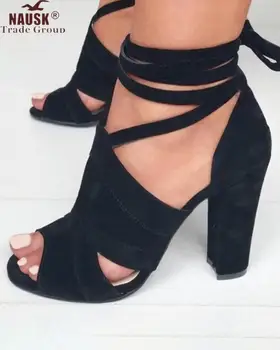 Sandalias Mujer 2020 Women Sandals Gladiator High Heels Strap Pumps Buckle Strap Shoes Fashion Summer Ladies Shoes size 34-43 
Sandalias Mujer 2020 Women Sandals Gladiator High Heels Strap Pumps Buckle Strap Shoes Fashion Summer Ladies Shoes size 34-43