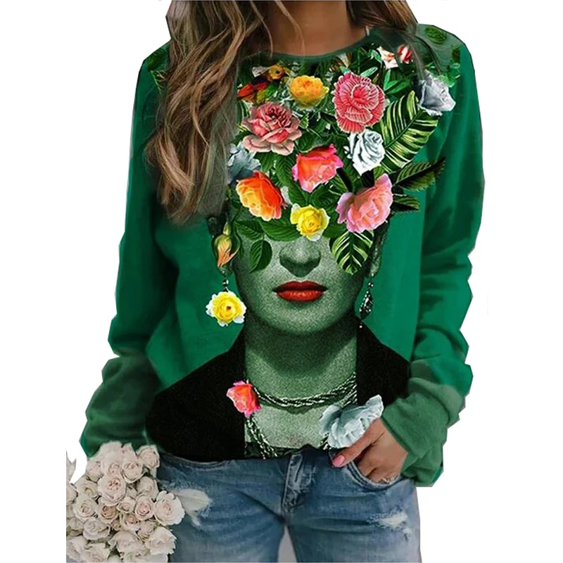 Autumn Winter Women Printed Casual Loose Round Neck Long Sleeve Pullover Sweatshirts
Autumn Winter Women Printed Casual Loose Round Neck Long Sleeve Pullover Sweatshirts