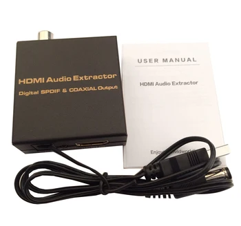 Mini High Quality HDMI Audio Extractor Adapter with Digital SPDIF COAXIAL Output Support LPCM2.0/DTS/Dolby-AC
Mini High Quality HDMI Audio Extractor Adapter with Digital SPDIF COAXIAL Output Support LPCM2.0/DTS/Dolby-AC