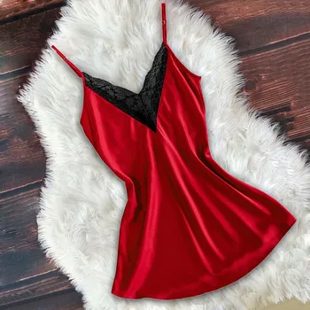 summer new arrival lace satin women's nightgowns V-neck sleepwear with bra pad suspenders lingerie set nightdress
summer new arrival lace satin women's nightgowns V-neck sleepwear with bra pad suspenders lingerie set nightdress