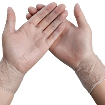 200PCS Food Grade Disposable Vinyl Gloves Antistatic Plastic Gloves L Size & M Size 
200PCS Food Grade Disposable Vinyl Gloves Antistatic Plastic Gloves L Size & M Size