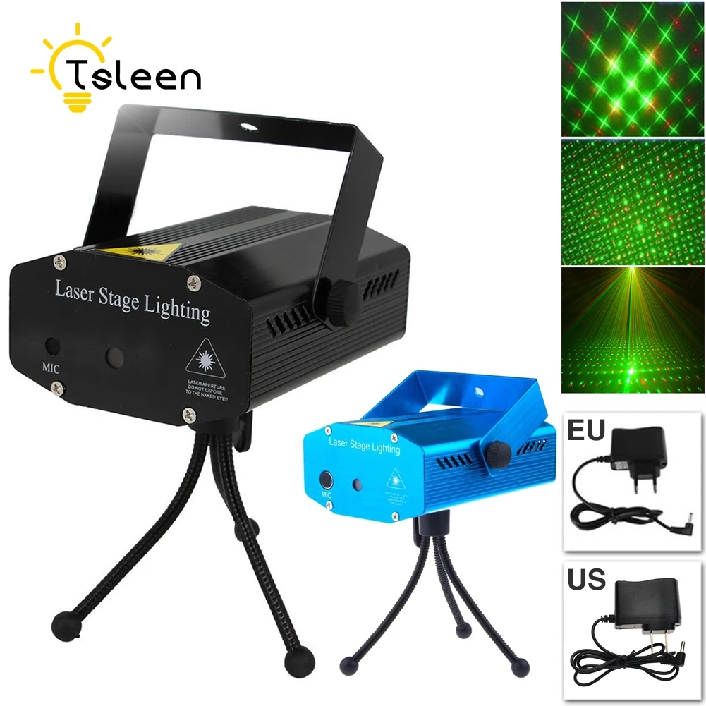 TSLEEN Portable Mini LED Red & Green Star Laser Projector DJ Disco Stage Light Xmas Party Lighting Show +Tripod + US/EU Charger
TSLEEN Portable Mini LED Red & Green Star Laser Projector DJ Disco Stage Light Xmas Party Lighting Show +Tripod + US/EU Charger