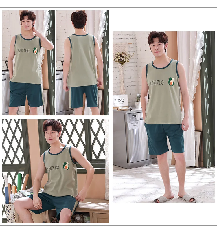 Men Vest Pajama Set H2ebb74ec1c524e7f8ee579c26249df0cO.jpg - Men Vest Pajama Set