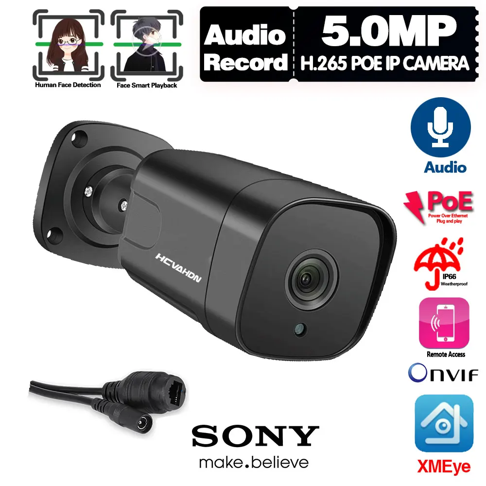 CCTV Security Ip Cameras Outdoor Waterproof Video Surveillance Camera Set 5mp POE HD Night Vision Monitoring Bullet Camera ONVIF
CCTV Security Ip Cameras Outdoor Waterproof Video Surveillance Camera Set 5mp POE HD Night Vision Monitoring Bullet Camera ONVIF