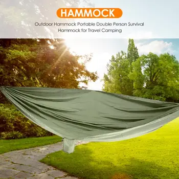 Portable Double Person Backpacking Hammock Outdoor Durable Camping Survival Hunting Sleeping Bed Hammock with Straps
Portable Double Person Backpacking Hammock Outdoor Durable Camping Survival Hunting Sleeping Bed Hammock with Straps