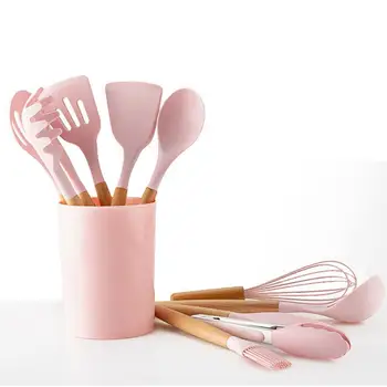 Silicone Cooking Utensils Non-stick Spatula Shovel Wooden Handle Cooking Tools Kitchen Tools Cooking Utensil Kitchen Cookware
Silicone Cooking Utensils Non-stick Spatula Shovel Wooden Handle Cooking Tools Kitchen Tools Cooking Utensil Kitchen Cookware