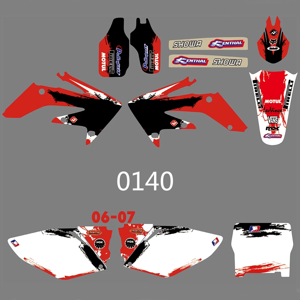 For HONDA CRF250R CRF250 2006 2007 Graphics Decals Stickers Custom Number Name 3M Full Motorcycle Backgrounds Accessories
For HONDA CRF250R CRF250 2006 2007 Graphics Decals Stickers Custom Number Name 3M Full Motorcycle Backgrounds Accessories