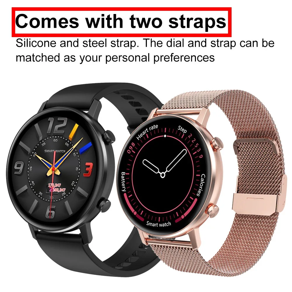 DT96 Smart Watch Women 360*360 Heart Rate Monitor with 2 Straps Bluetooth Music Control Sport Smartwatch Men VS DT88 SG2 S20
DT96 Smart Watch Women 360*360 Heart Rate Monitor with 2 Straps Bluetooth Music Control Sport Smartwatch Men VS DT88 SG2 S20