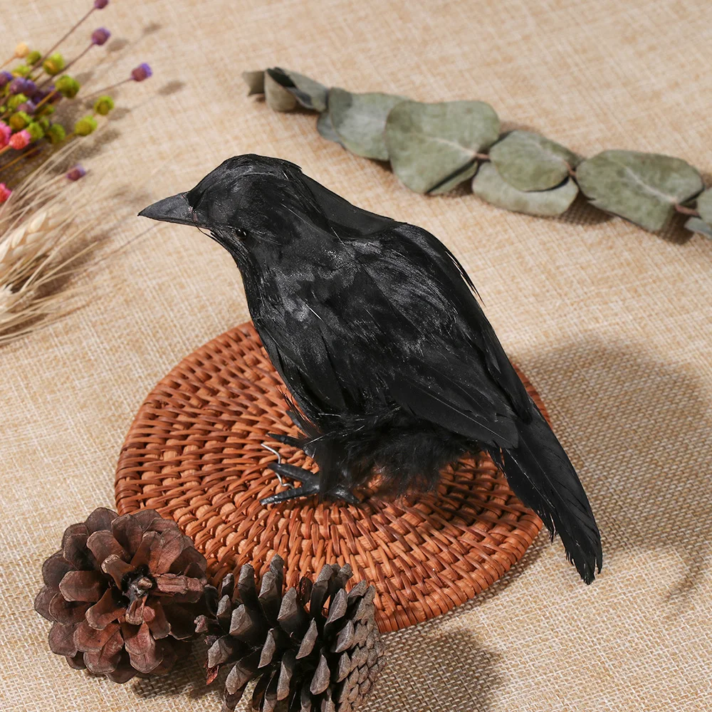 Small Artificial Feathered Raven Decoration Halloween Simulation Crow Props Fake Bird Novelty Toys Crafts Party Accessory
Small Artificial Feathered Raven Decoration Halloween Simulation Crow Props Fake Bird Novelty Toys Crafts Party Accessory