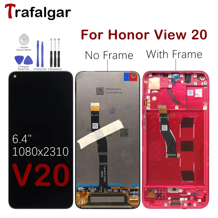 For Honor View 20 LCD Display Touch Screen Digitizer PCT-L29 For Huawei Honor View 20 LCD With Frame V20 Screen Replacement
For Honor View 20 LCD Display Touch Screen Digitizer PCT-L29 For Huawei Honor View 20 LCD With Frame V20 Screen Replacement