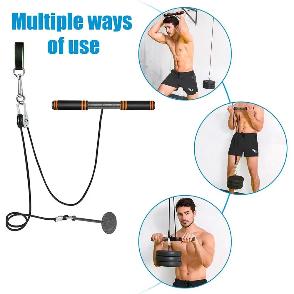 Pulley Cable Machine Attachment System DIY Arm Biceps Triceps Blaster Hand Strength Trainning Home Gym Workout Equipment
Pulley Cable Machine Attachment System DIY Arm Biceps Triceps Blaster Hand Strength Trainning Home Gym Workout Equipment