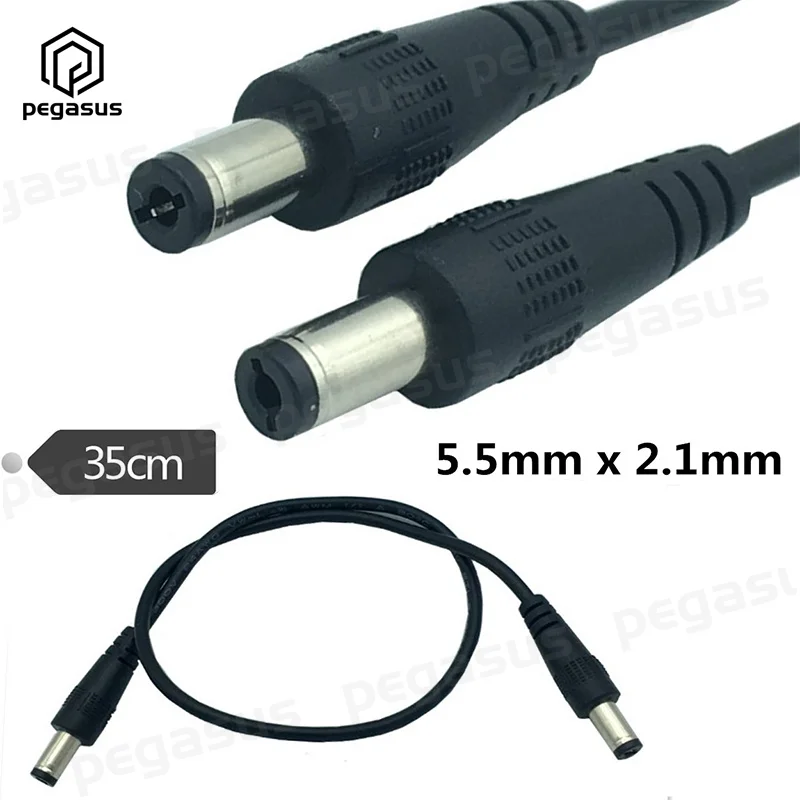 35cm DC 2.1mm*5.5mm Male to Male Plug Monitoring Power Adapter Cable 
35cm DC 2.1mm*5.5mm Male to Male Plug Monitoring Power Adapter Cable