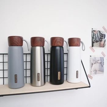 Bpa-Free 500ml Thermos Water Bottle 304 Stainless steel Milk&Tea Thermos cup With Portable Rope Wood Lid Student's Vacuum Flask
Bpa-Free 500ml Thermos Water Bottle 304 Stainless steel Milk&Tea Thermos cup With Portable Rope Wood Lid Student's Vacuum Flask