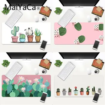 

MaiYaCa Watercolor cactus plant Gaming Mousepad XXL Mouse Pad anime Laptop Desk Mat pc gamer completo for lol/world of warcraft