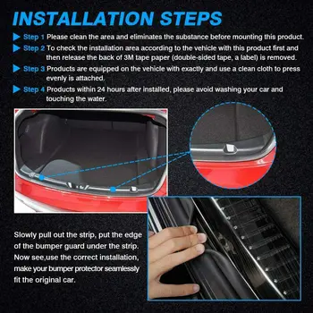Anti scratch Bumper Protector Plate Replacement 2pcs Rear Cover Sill Rustproof For Tesla Model 3 17-19 Stainless Steel
Anti scratch Bumper Protector Plate Replacement 2pcs Rear Cover Sill Rustproof For Tesla Model 3 17-19 Stainless Steel