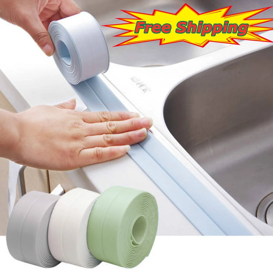 3.2mx22mm 38mm Bathroom Shower Sink Bath Sealing Strip Tape White Self Adhesive Waterproof Wall Sticker for Bathroom Kitchen
3.2mx22mm 38mm Bathroom Shower Sink Bath Sealing Strip Tape White Self Adhesive Waterproof Wall Sticker for Bathroom Kitchen