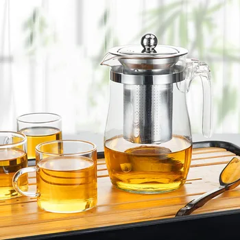 Teapot Glass Explosion-proof High Temperature Flower Teapot Teacup Teapot Filter Single Pot Tea Set Home Tea Cup Glass Juice Cup
Teapot Glass Explosion-proof High Temperature Flower Teapot Teacup Teapot Filter Single Pot Tea Set Home Tea Cup Glass Juice Cup