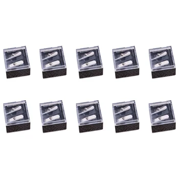 10PCS Plastic Makeup Pencil Sharpener Transparent Lid Dual Hole Manual Pencil Sharpener 
10PCS Plastic Makeup Pencil Sharpener Transparent Lid Dual Hole Manual Pencil Sharpener