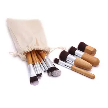 11PCS Professional Bamboo Handle Makeup Brushes Premium Synthetic Kabuki Foundation Blending Blush Brush Liquid Powder
11PCS Professional Bamboo Handle Makeup Brushes Premium Synthetic Kabuki Foundation Blending Blush Brush Liquid Powder