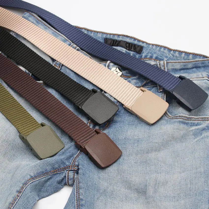New Casual Canvas Belt Plastic Buckle Hypoallergenic Nylon Quick-drying Belt Lightweight Outdoor Sports Leisure Unisex
New Casual Canvas Belt Plastic Buckle Hypoallergenic Nylon Quick-drying Belt Lightweight Outdoor Sports Leisure Unisex