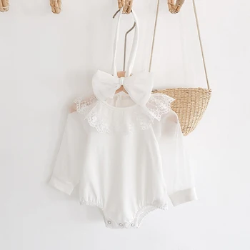 MILANCEL autumn new baby girls clothes cotton infant bodysuits baby headband lace sleeve baby outerwear
MILANCEL autumn new baby girls clothes cotton infant bodysuits baby headband lace sleeve baby outerwear