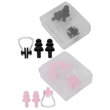 Nose Clip Earplugs Waterproof Swimming Soft Silicone Prevention Nose Clip Earplugs Diving Apparatus For Pool Accessory 
Nose Clip Earplugs Waterproof Swimming Soft Silicone Prevention Nose Clip Earplugs Diving Apparatus For Pool Accessory