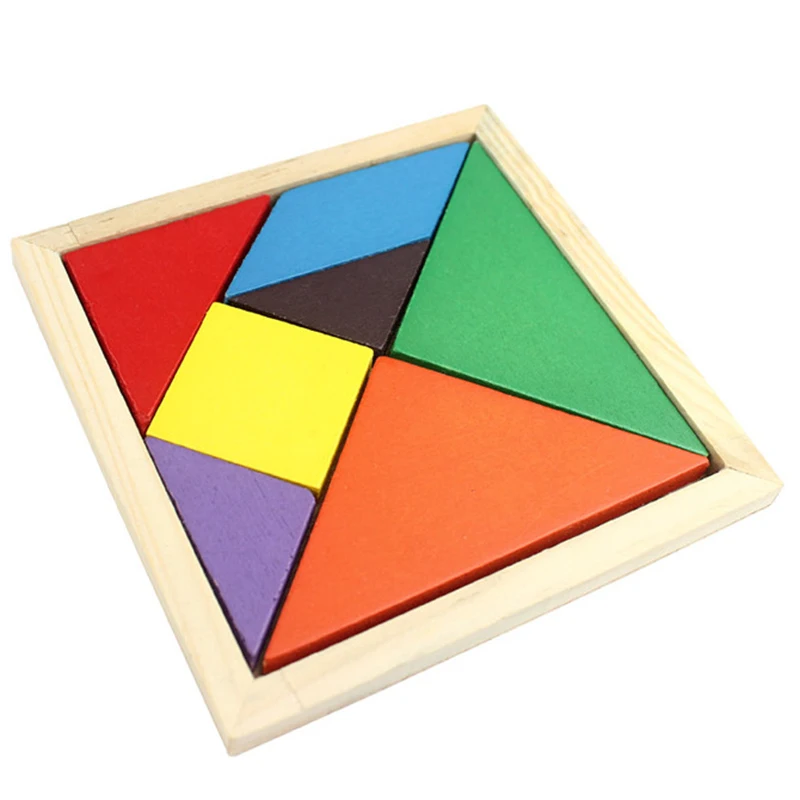 3D Wooden Tangram 7 Piece Jigsaw Puzzle Colorful Square IQ Game Brain Teaser Intelligent Educational Toys for Kids Boy Toys N26
3D Wooden Tangram 7 Piece Jigsaw Puzzle Colorful Square IQ Game Brain Teaser Intelligent Educational Toys for Kids Boy Toys N26