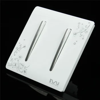 SWILET Manufacture Kempinski Luxury Wall Switch, 2 Gang 1 Way, Ivory White, Brief Art Weave, Light Switch, AC 110~250V
SWILET Manufacture Kempinski Luxury Wall Switch, 2 Gang 1 Way, Ivory White, Brief Art Weave, Light Switch, AC 110~250V