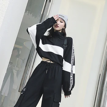 Crop Top Korean-style Loose-Fit BF Hip Hop Zipper Stand Collar Short Hoodie Women's INS Fashion High-waisted Navel Tops
Crop Top Korean-style Loose-Fit BF Hip Hop Zipper Stand Collar Short Hoodie Women's INS Fashion High-waisted Navel Tops