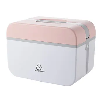 Portable double-layer plastic emergency kit smooth corners smooth lines Snap in design Double grid design 1 pcs
Portable double-layer plastic emergency kit smooth corners smooth lines Snap in design Double grid design 1 pcs